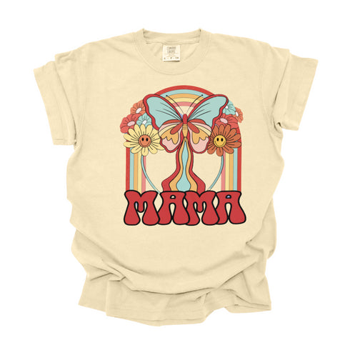 Mama Daisy and Butterflies- Oversized Fit, Multiple Colors